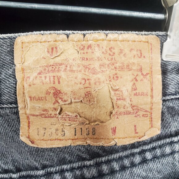 RARE 1987 Levi Strauss 17505 -1158 Faded Black Hi-Waist Mom Jeans SZ15 (31.5/29) - Picture 6 of 16